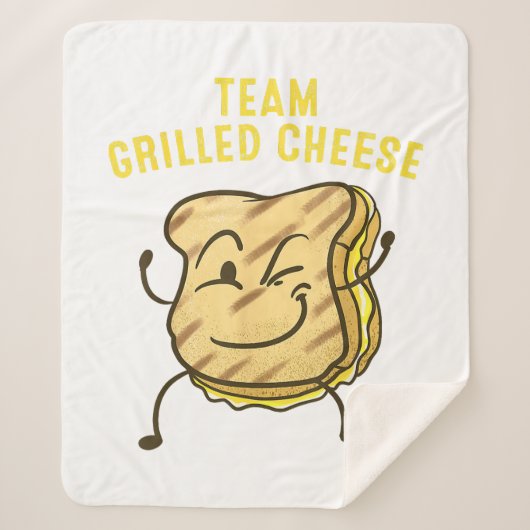 Couverture Sherpa Équipe cool Fromage Grillé Cadeau Drôle Squad Toas (Devant)