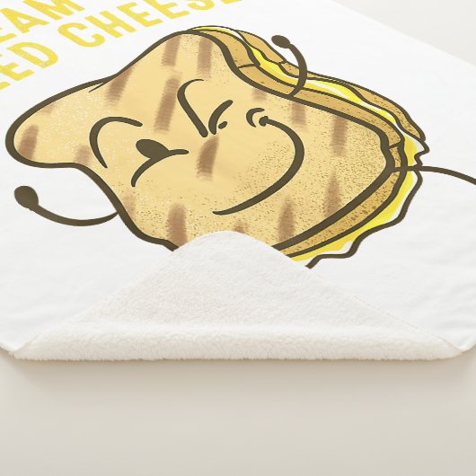 Couverture Sherpa Équipe cool Fromage Grillé Cadeau Drôle Squad Toas (3/4)