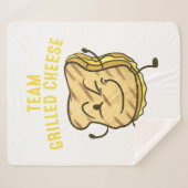 Couverture Sherpa Équipe cool Fromage Grillé Cadeau Drôle Squad Toas (Devant (Horizontal))