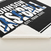 Couverture Sherpa Équipe de baseball AJOUTER NOM Champion Joueur de  (3/4)