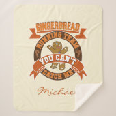 Couverture Sherpa Équipe de course en pain d'épice de Noël personnal (Devant)