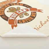 Couverture Sherpa Équipe de course en pain d'épice de Noël personnal (3/4)