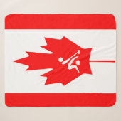 Couverture Sherpa Équipe de curling Canada (Devant (Horizontal))