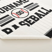 Couverture Sherpa Équipe de joueurs de baseball rétro personnalisés  (3/4)