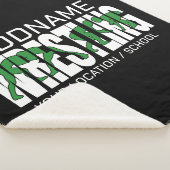 Couverture Sherpa Équipe de lutte AJOUTER TEXTE École Athlète lutteu (3/4)