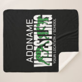 Couverture Sherpa Équipe de lutte AJOUTER TEXTE École Athlète lutteu (Devant (Horizontal))