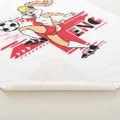 Couverture Sherpa Équipe Lola Bunny Angleterre Graphique de football (3/4)