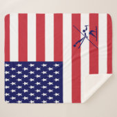 Couverture Sherpa Équipe Nordic USA (Devant (Horizontal))