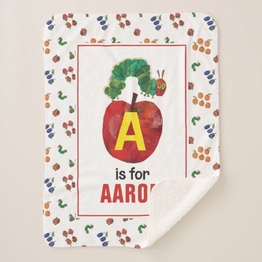 Couverture Sherpa Eric Carle | A est pour Apple (Devant)