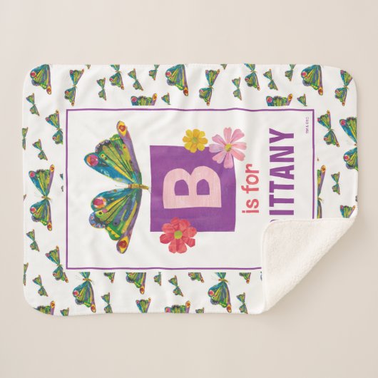 Couverture Sherpa Eric Carle | B est pour Papillon (Devant (Horizontal))