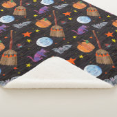 Couverture Sherpa Eric Carle | Caterpillar Black Halloween Motif (3/4)
