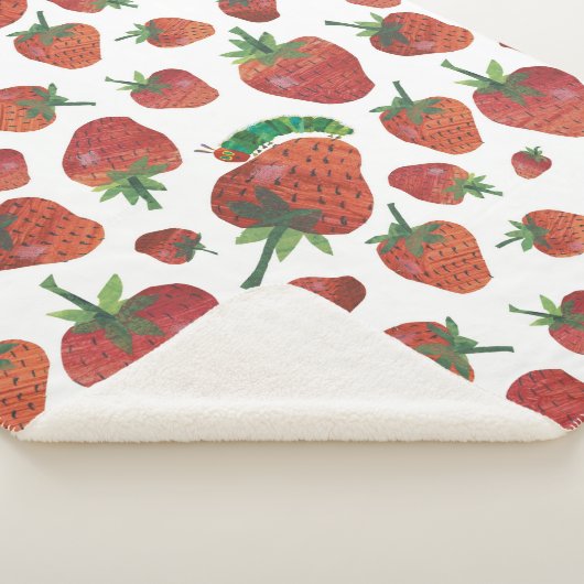 Couverture Sherpa Eric Carle | Caterpillar et Motif fraise (3/4)