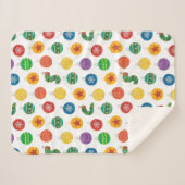 Couverture Sherpa Eric Carle | Caterpillar Motif de Noël (Devant (Horizontal))