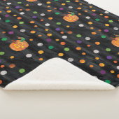Couverture Sherpa Eric Carle | Halloween Polka Motif (3/4)