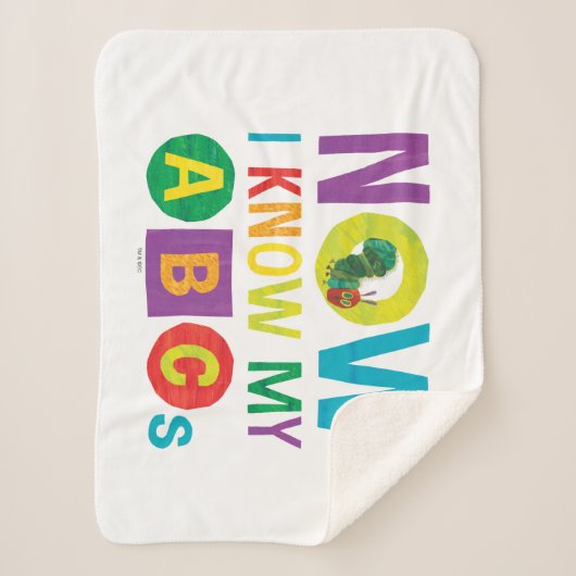 Couverture Sherpa Eric Carle Maintenant Je Connais Mes ABC (Devant)