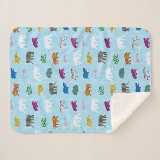 Couverture Sherpa Eric Carle | Ours polaire - Amis d'hiver (Devant (Horizontal))