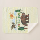 Couverture Sherpa Eric Carle | Prêt pour le plaisir des forêts (Devant (Horizontal))