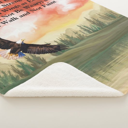 Couverture Sherpa Esaïe 40:31 Eagle Écriture (3/4)