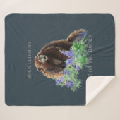 Couverture Sherpa Escalade Rock Là Où Les Marmottes Sont Inspirantes (Devant (Horizontal))