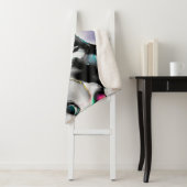 Couverture Sherpa Espace. Arrière - plan blanc brillant. Photo de l' (En situation)