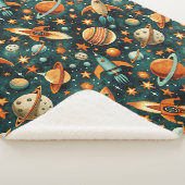 Couverture Sherpa Espace atomique de milieu de siècle Orange sarcell (3/4)