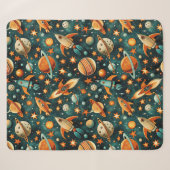 Couverture Sherpa Espace atomique de milieu de siècle Orange sarcell (Devant (Horizontal))