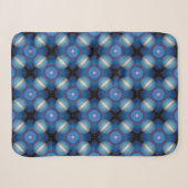 Couverture Sherpa Espace Géométrique Bleu (Devant (Horizontal))