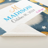 Couverture Sherpa Espace personnalisable avec nom, monogramme et ann (3/4)