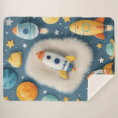 Couverture Sherpa Espace personnalisable pour bébé (Devant (Horizontal))