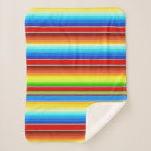 Couverture Sherpa Espagnol traditionnel couvrant mexicain vibrant (Devant)