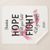 Couverture Sherpa Espoir avec tout ton coeur Chemo (Devant (Horizontal))