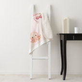 Couverture Sherpa Esthétique rose (En situation)