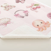 Couverture Sherpa Esthétique rose (3/4)