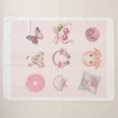 Couverture Sherpa Esthétique rose (Devant (Horizontal))
