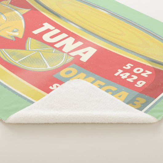 Couverture Sherpa Étanche de thon en conserve de poisson rétro (3/4)