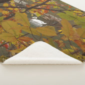 Couverture Sherpa Étang d'automne avec cygne (3/4)