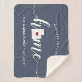 Couverture Sherpa État d'origine Utah Personnalisé (Devant)