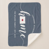 Couverture Sherpa État du Wyoming - Personnalisé (Devant)