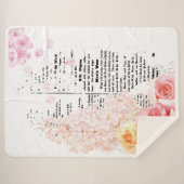 Couverture Sherpa État floral (Devant (Horizontal))