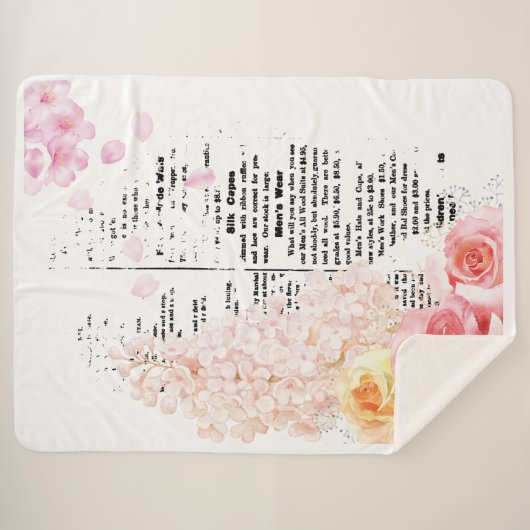 Couverture Sherpa État floral (Devant (Horizontal))