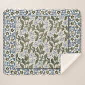 Couverture Sherpa Été Périwinkel Fleur Plutôt Élégant Floral (Devant (Horizontal))