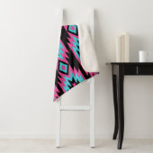 Couverture Sherpa Ethnic American Indian : Motifs aztèques. (En situation)