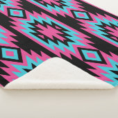 Couverture Sherpa Ethnic American Indian : Motifs aztèques. (3/4)