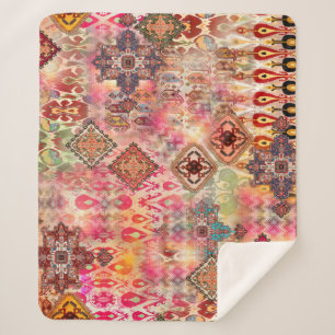 Couverture Sherpa Ethnic Digital Abstrait Motif sans fil