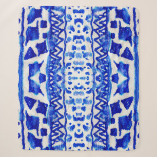 Couverture Sherpa Ethnic Indigo Arrow Native Motifs