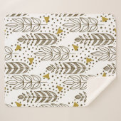 Couverture Sherpa Ethnic seamless pattern with stylish trees. Endles (Devant (Horizontal))