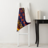 Couverture Sherpa Ethno Tribal : Conception Motif transparente. (En situation)