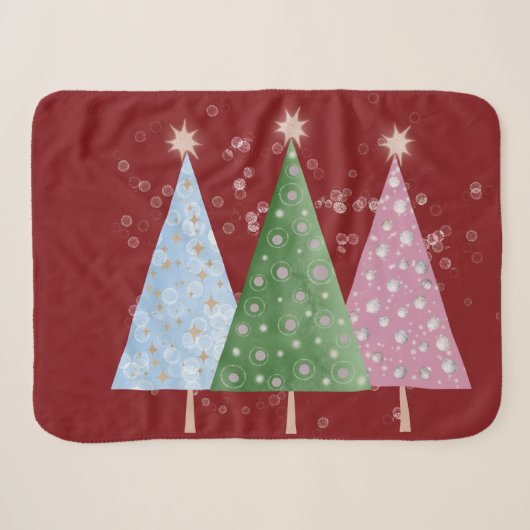 Couverture Sherpa Étincelle de Noël (Devant (Horizontal))