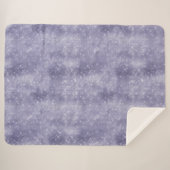 Couverture Sherpa Étincelle de rêve pourpre (Devant (Horizontal))