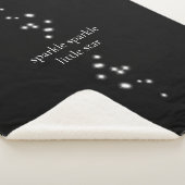 Couverture Sherpa Étincelle Étincelle Little Star Black Starlight (3/4)